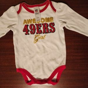 NFL Sanfransico 49ers  Baby Girl BabySuit 3-6 months